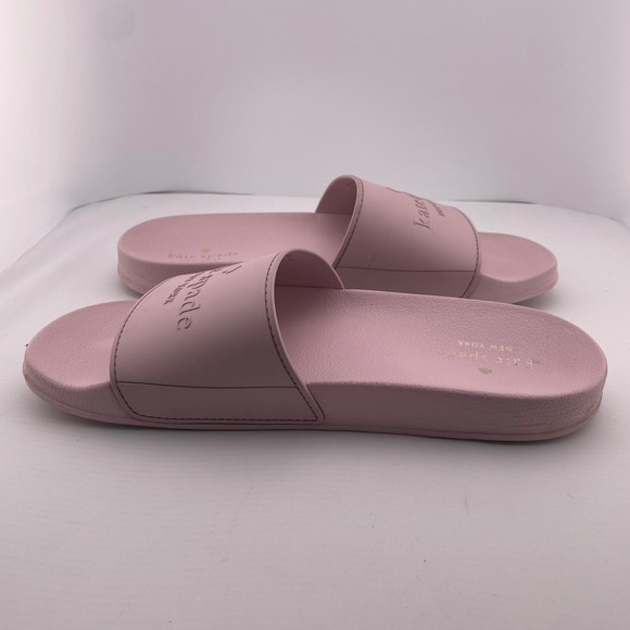 Kate Spade Sunny Slides Sandals Pink Rubber Comfort Pool Summer Size 11 - Picture 9 of 10